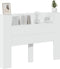vidaXL - Hoofdbordkast - met - LED-verlichting - 140x16,5x103,5 - cm - wit