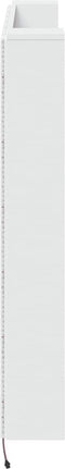 vidaXL - Hoofdbordkast - met - LED-verlichting - 140x16,5x103,5 - cm - wit