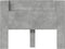 vidaXL - Hoofdbordkast - met - LED-verlichting - 140x16,5x103,5 - cm - betongrijs