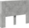 vidaXL - Hoofdbordkast - met - LED-verlichting - 140x16,5x103,5 - cm - betongrijs