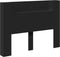 vidaXL - Hoofdbordkast - met - LED-verlichting - 140x16,5x103,5 - cm - zwart
