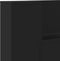 vidaXL - Hoofdbordkast - met - LED-verlichting - 140x16,5x103,5 - cm - zwart