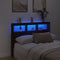 vidaXL - Hoofdbordkast - met - LED-verlichting - 140x17x102 - cm - bruin - eiken