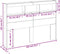 vidaXL - Hoofdbordkast - met - LED-verlichting - 140x17x102 - cm - betongrijs