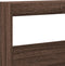 vidaXL - Hoofdbordkast - met - LED-verlichting - 140x17x102 - cm - bruin - eiken