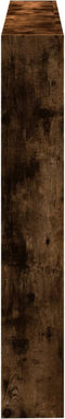 vidaXL - Hoofdbordkast - met - LED-verlichting - 140x17x102 - cm - gerookt - eiken