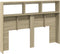 vidaXL - Hoofdbordkast - met - LED-verlichting - 140x17x102 - cm - sonoma - eiken