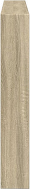 vidaXL - Hoofdbordkast - met - LED-verlichting - 140x17x102 - cm - sonoma - eiken