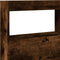 vidaXL - Hoofdbordkast - met - LED-verlichting - 140x17x102 - cm - gerookt - eiken
