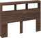 vidaXL - Hoofdbordkast - met - LED-verlichting - 140x17x102 - cm - bruin - eiken
