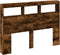 vidaXL - Hoofdbordkast - met - LED-verlichting - 140x17x102 - cm - gerookt - eiken