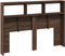 vidaXL - Hoofdbordkast - met - LED-verlichting - 140x17x102 - cm - bruin - eiken