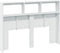 vidaXL - Hoofdbordkast - met - LED-verlichting - 140x17x102 - cm - wit