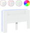 vidaXL - Hoofdbordkast - met - LED-verlichting - 160x16,5x103,5 - cm - wit