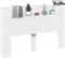 vidaXL - Hoofdbordkast - met - LED-verlichting - 160x16,5x103,5 - cm - wit