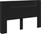 vidaXL - Hoofdbordkast - met - LED-verlichting - 160x16,5x103,5 - cm - zwart