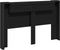 vidaXL - Hoofdbordkast - met - LED-verlichting - 160x16,5x103,5 - cm - zwart