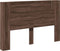 vidaXL - Hoofdbordkast - met - LED-verlichting - 160x16,5x103,5 - cm - bruin - eiken