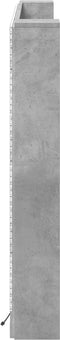 vidaXL - Hoofdbordkast - met - LED-verlichting - 160x16,5x103,5 - cm - betongrijs