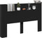 vidaXL - Hoofdbordkast - met - LED-verlichting - 160x16,5x103,5 - cm - zwart