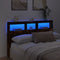 vidaXL - Hoofdbordkast - met - LED-verlichting - 160x17x102 - cm - gerookt - eiken