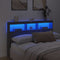 vidaXL - Hoofdbordkast - met - LED-verlichting - 160x17x102 - cm - betongrijs