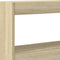 vidaXL - Hoofdbordkast - met - LED-verlichting - 160x17x102 - cm - sonoma - eiken