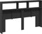 vidaXL - Hoofdbordkast - met - LED-verlichting - 160x17x102 - cm - zwart