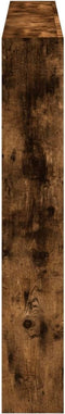 vidaXL - Hoofdbordkast - met - LED-verlichting - 160x17x102 - cm - gerookt - eiken