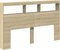 vidaXL - Hoofdbordkast - met - LED-verlichting - 160x17x102 - cm - sonoma - eiken