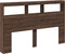 vidaXL - Hoofdbordkast - met - LED-verlichting - 160x17x102 - cm - bruin - eiken