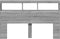 vidaXL - Hoofdbordkast - met - LED-verlichting - 160x17x102 - cm - grijs - sonoma