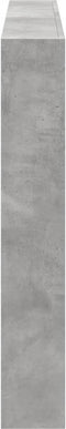 vidaXL - Hoofdbordkast - met - LED-verlichting - 160x17x102 - cm - betongrijs