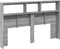 vidaXL - Hoofdbordkast - met - LED-verlichting - 160x17x102 - cm - grijs - sonoma