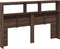 vidaXL - Hoofdbordkast - met - LED-verlichting - 160x17x102 - cm - bruin - eiken