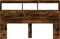 vidaXL - Hoofdbordkast - met - LED-verlichting - 160x17x102 - cm - gerookt - eiken
