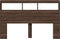 vidaXL - Hoofdbordkast - met - LED-verlichting - 160x17x102 - cm - bruin - eiken