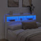 vidaXL - Hoofdbordkast - met - LED-verlichting - 160x17x102 - cm - wit