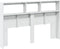 vidaXL - Hoofdbordkast - met - LED-verlichting - 160x17x102 - cm - wit