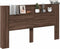 vidaXL - Hoofdbordkast - met - LED-verlichting - 180x16,5x103,5 - cm - bruin - eiken