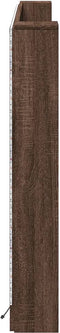 vidaXL - Hoofdbordkast - met - LED-verlichting - 180x16,5x103,5 - cm - bruin - eiken