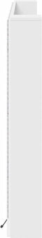 vidaXL - Hoofdbordkast - met - LED-verlichting - 180x16,5x103,5 - cm - wit