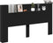 vidaXL - Hoofdbordkast - met - LED-verlichting - 180x16,5x103,5 - cm - zwart