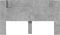 vidaXL - Hoofdbordkast - met - LED-verlichting - 180x16,5x103,5 - cm - betongrijs