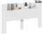 vidaXL - Hoofdbordkast - met - LED-verlichting - 180x16,5x103,5 - cm - wit