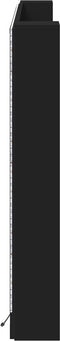 vidaXL - Hoofdbordkast - met - LED-verlichting - 180x16,5x103,5 - cm - zwart
