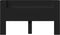 vidaXL - Hoofdbordkast - met - LED-verlichting - 180x16,5x103,5 - cm - zwart