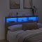 vidaXL - Hoofdbordkast - met - LED-verlichting - 180x17x102 - cm - sonoma - eiken