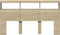 vidaXL - Hoofdbordkast - met - LED-verlichting - 180x17x102 - cm - sonoma - eiken