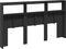 vidaXL - Hoofdbordkast - met - LED-verlichting - 180x17x102 - cm - zwart